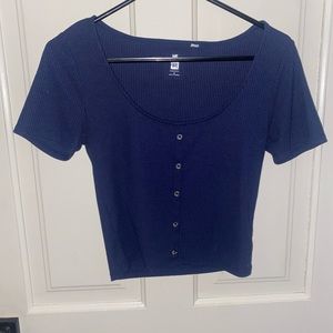 me to we. size medium. navy blue.